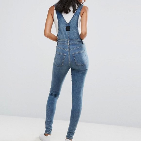 Cheap Monday Dungaree Overalls - Spray Blue noise - Picture 12 of 12